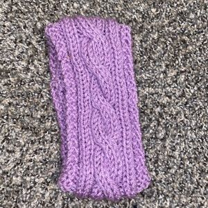 Handmade cable knit headband